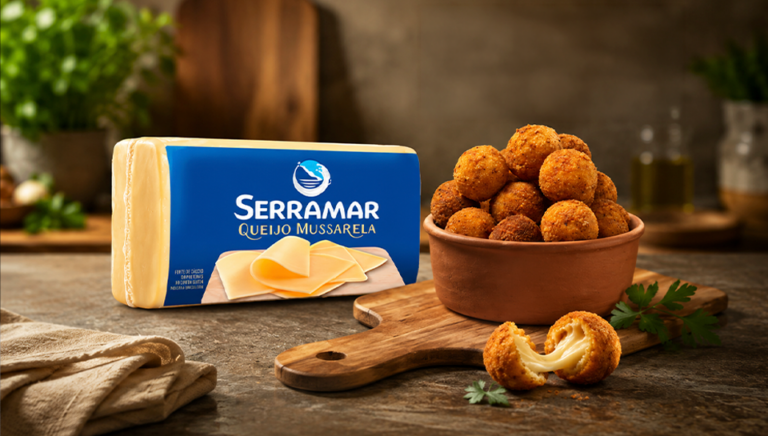 Bolinho de Bacalhau com Mussarela Serramar