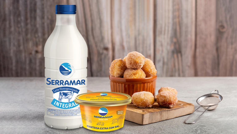 Bolinho de Chuva com Leite e Manteiga Serramar
