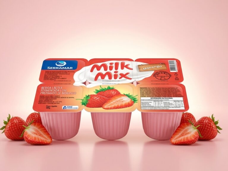 Milk Mix Bandeja Morango